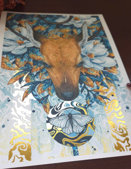 Rebirth Gold Foild print