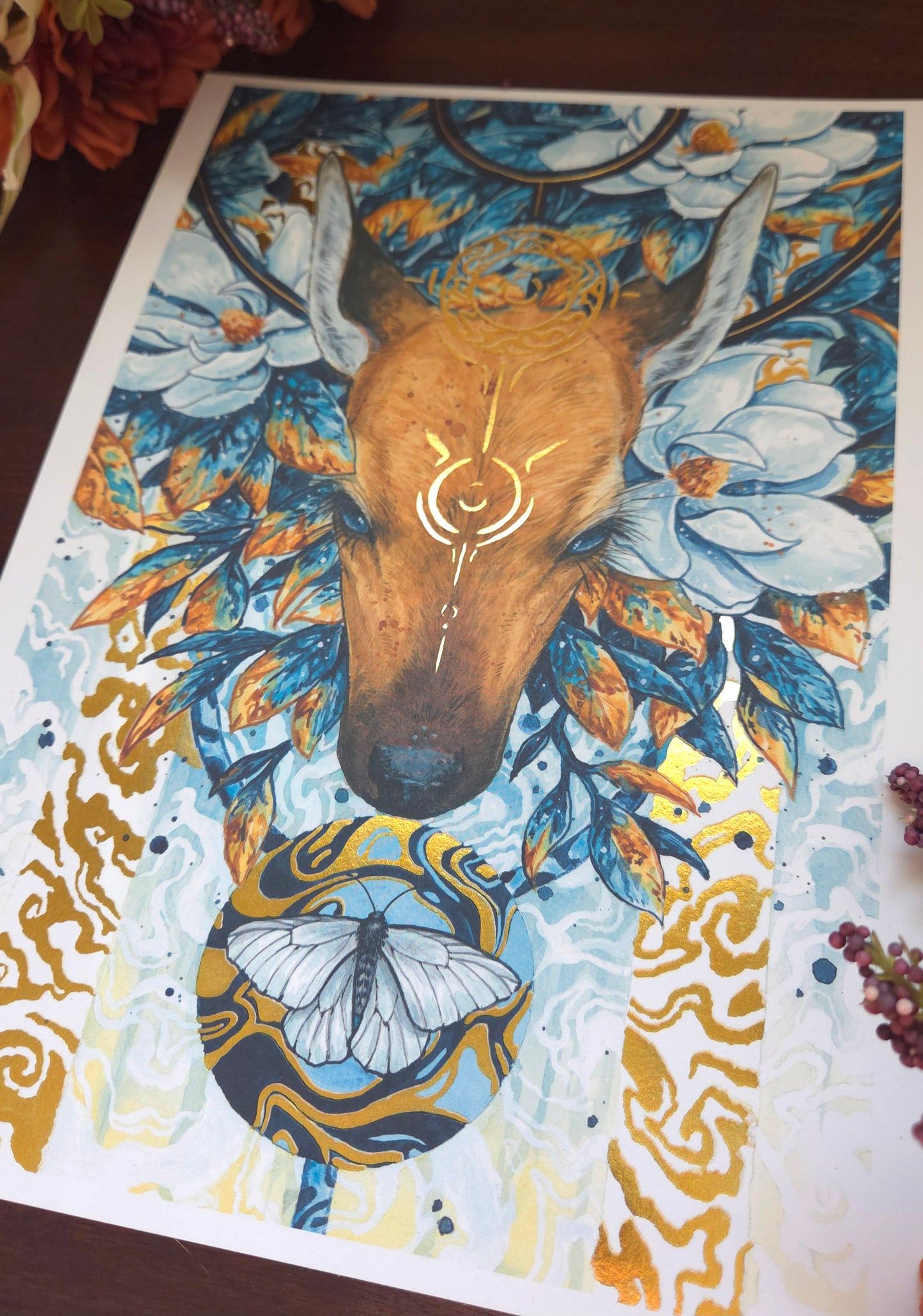 Rebirth Gold Foild print