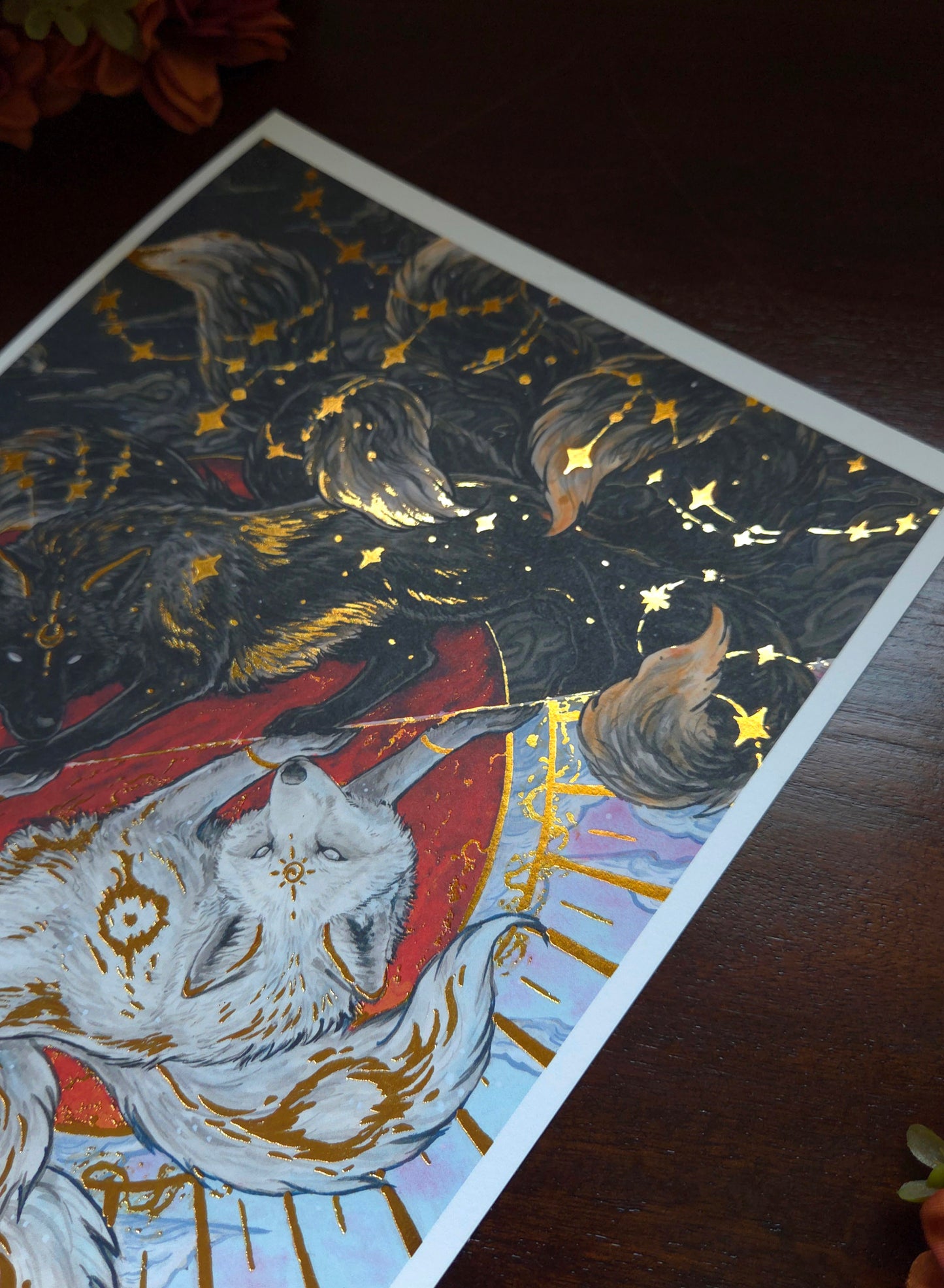 Ginko and Kinko Gold Foild print