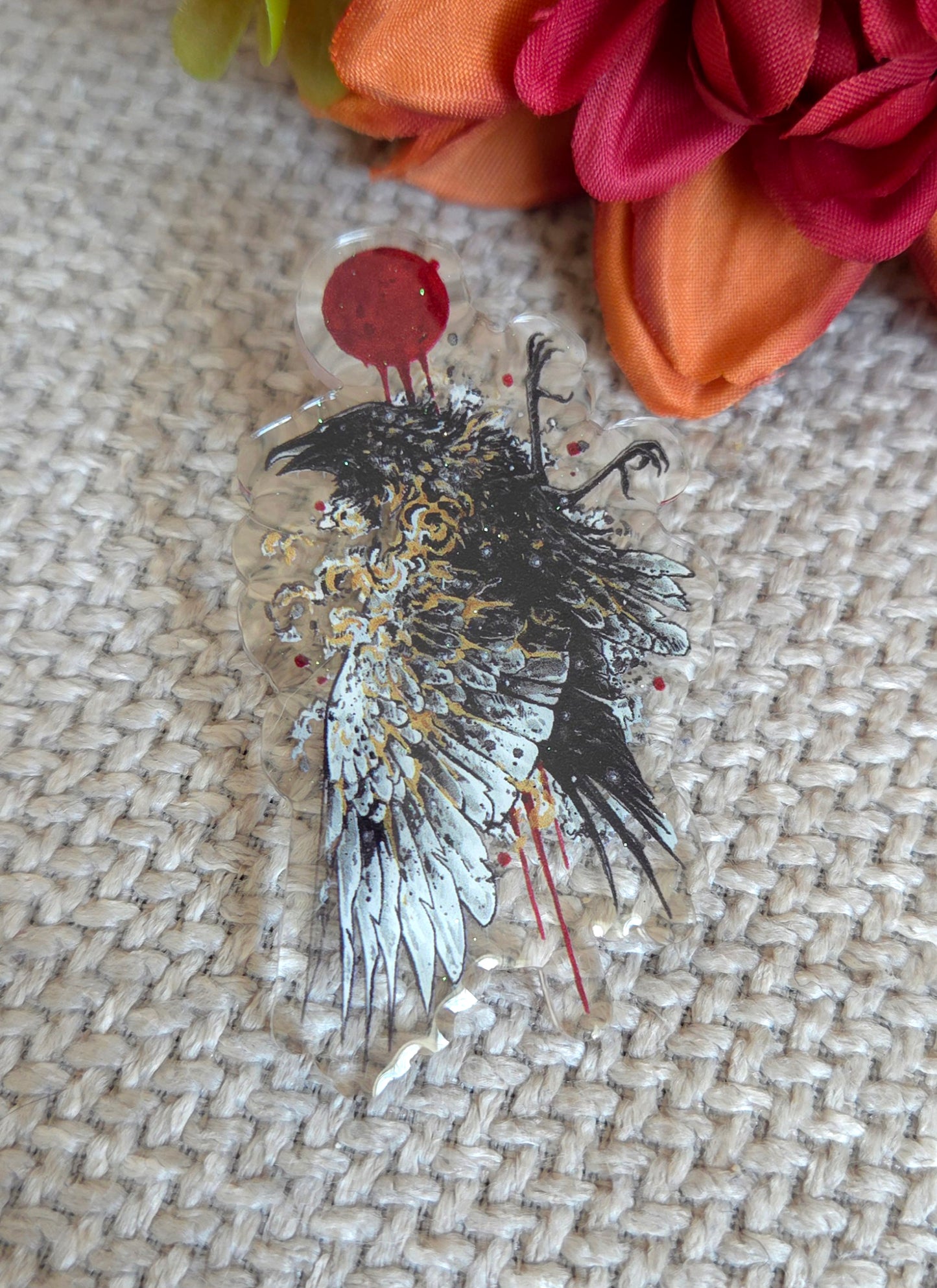 Apollos Raven Acrylic pin