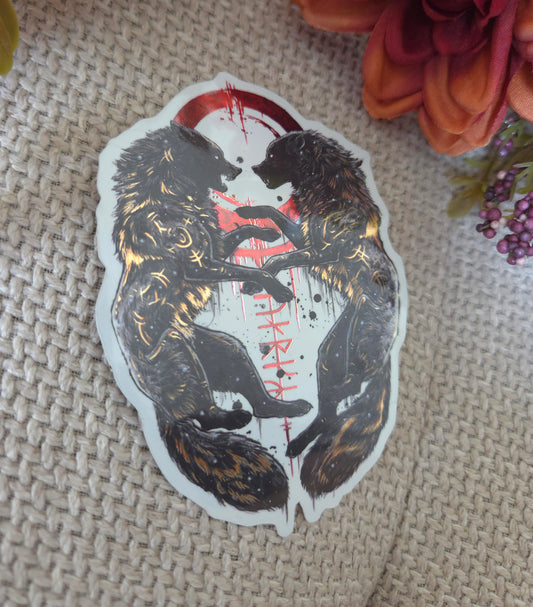 Geri and Freki Sticker