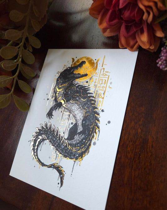 Sobek A6 Gold foil print