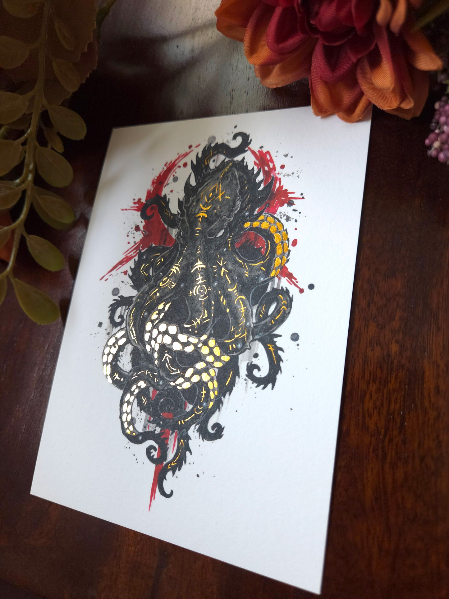 Kraken A6 Gold foil print