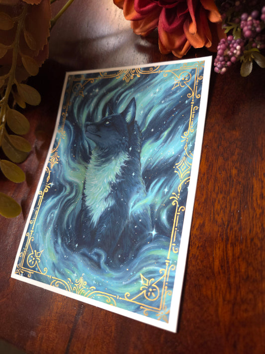 Aurora fox BIG Sticker