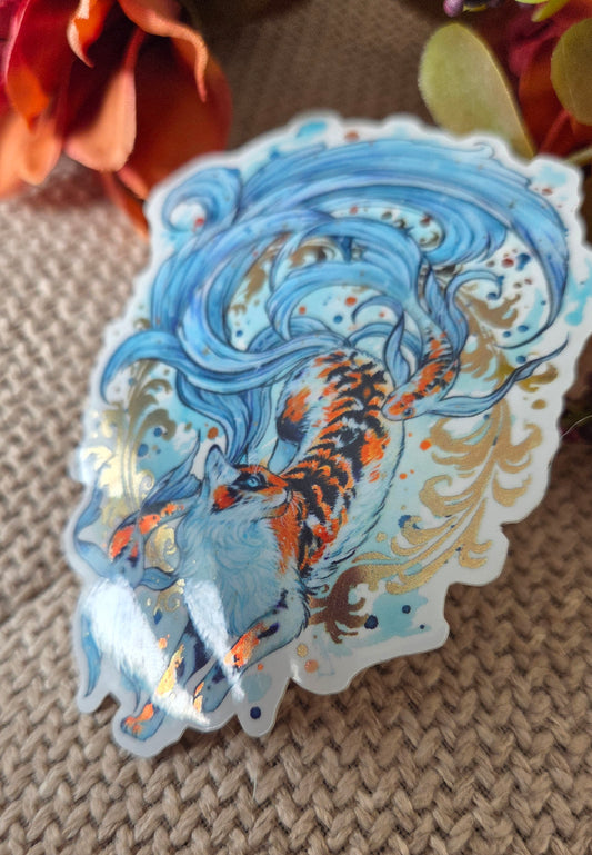 Koifish cat Sticker