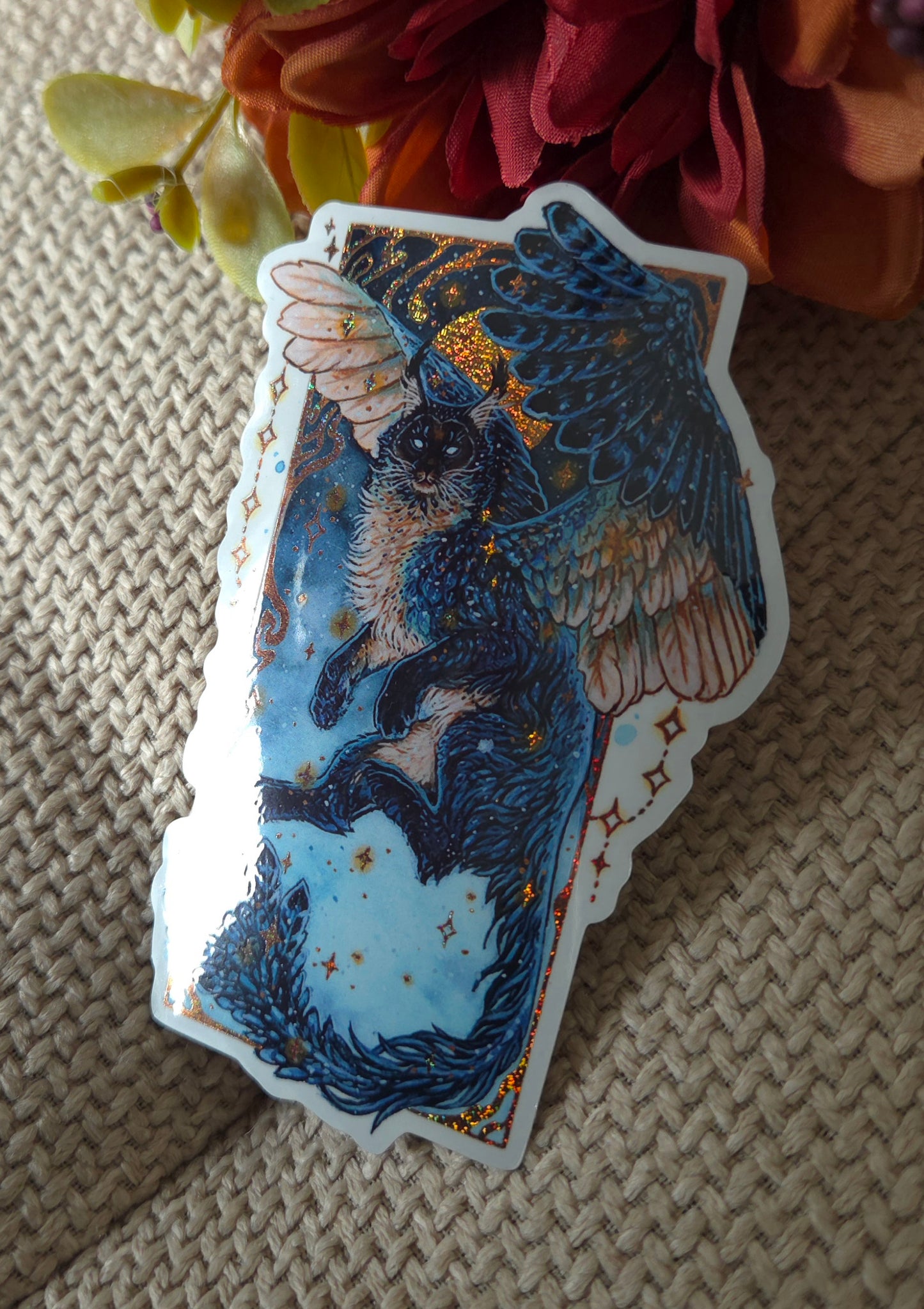 Mainecoon Cat Owl Sticker