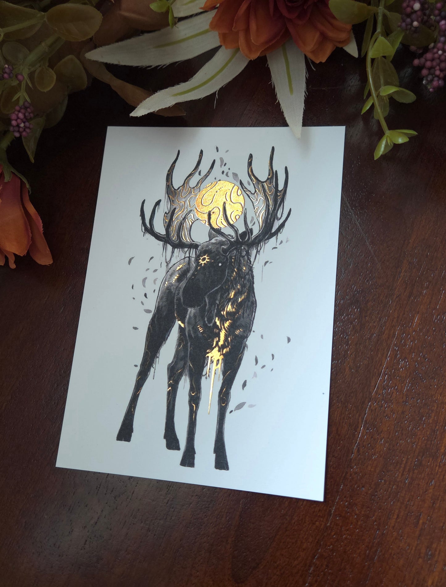 Sun Moose A6 Gold foil print