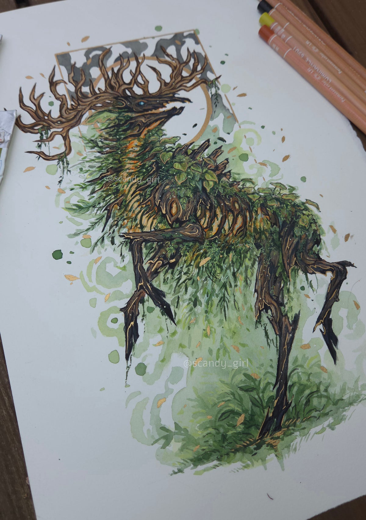 Hiisi's Moose - Original Painting