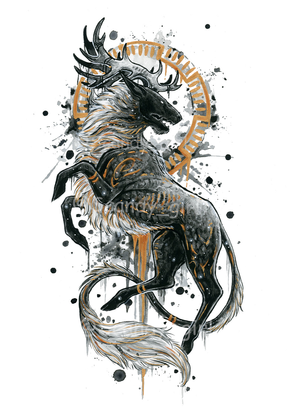 Mythtober Kirin Print