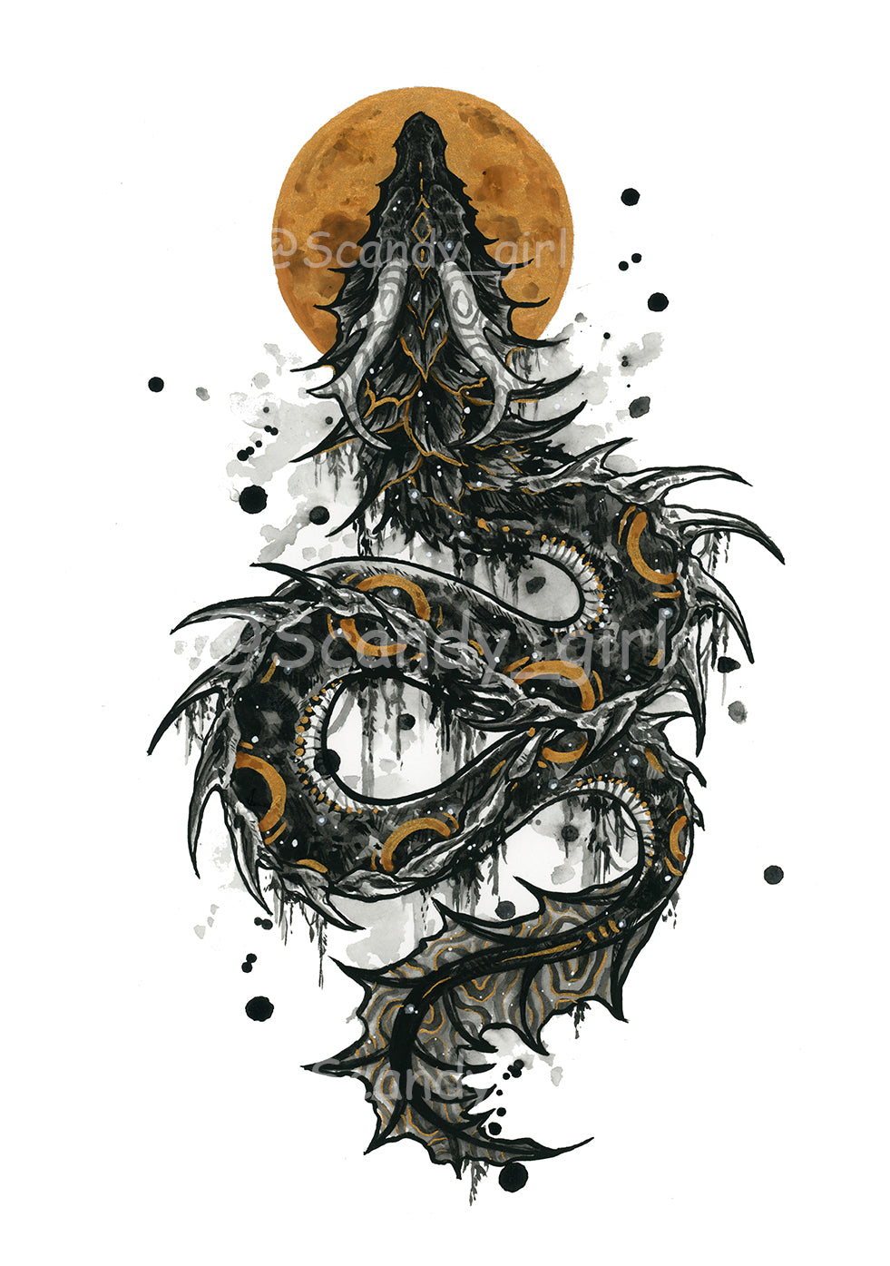 Mythtober Bakunawa Print