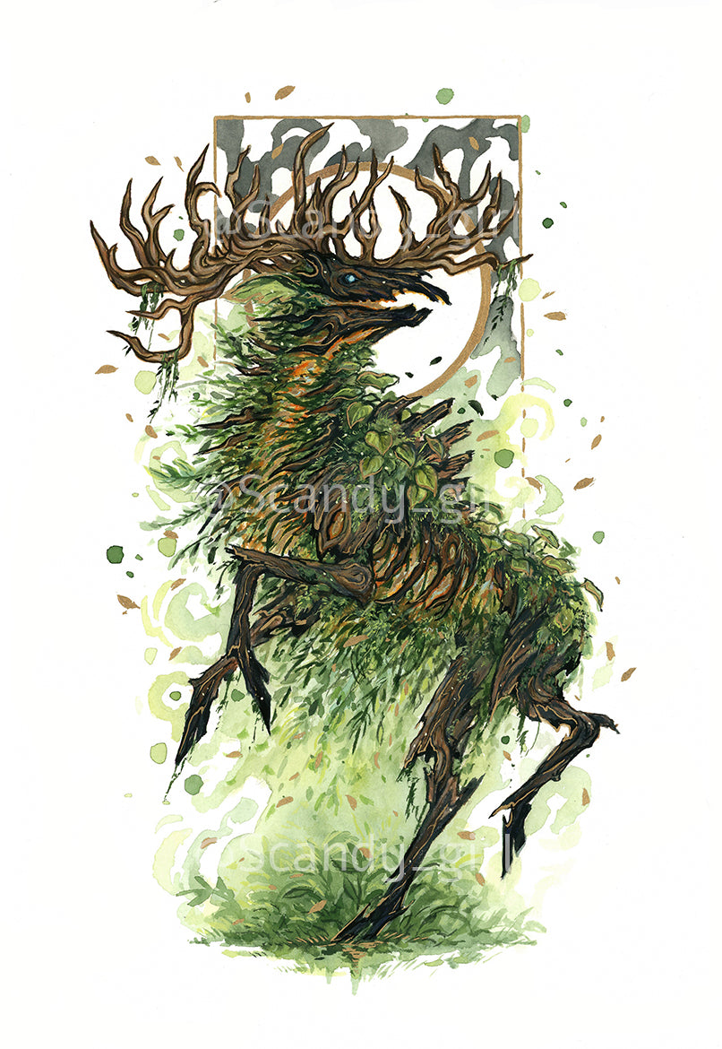 Hiisi's Moose PRINT