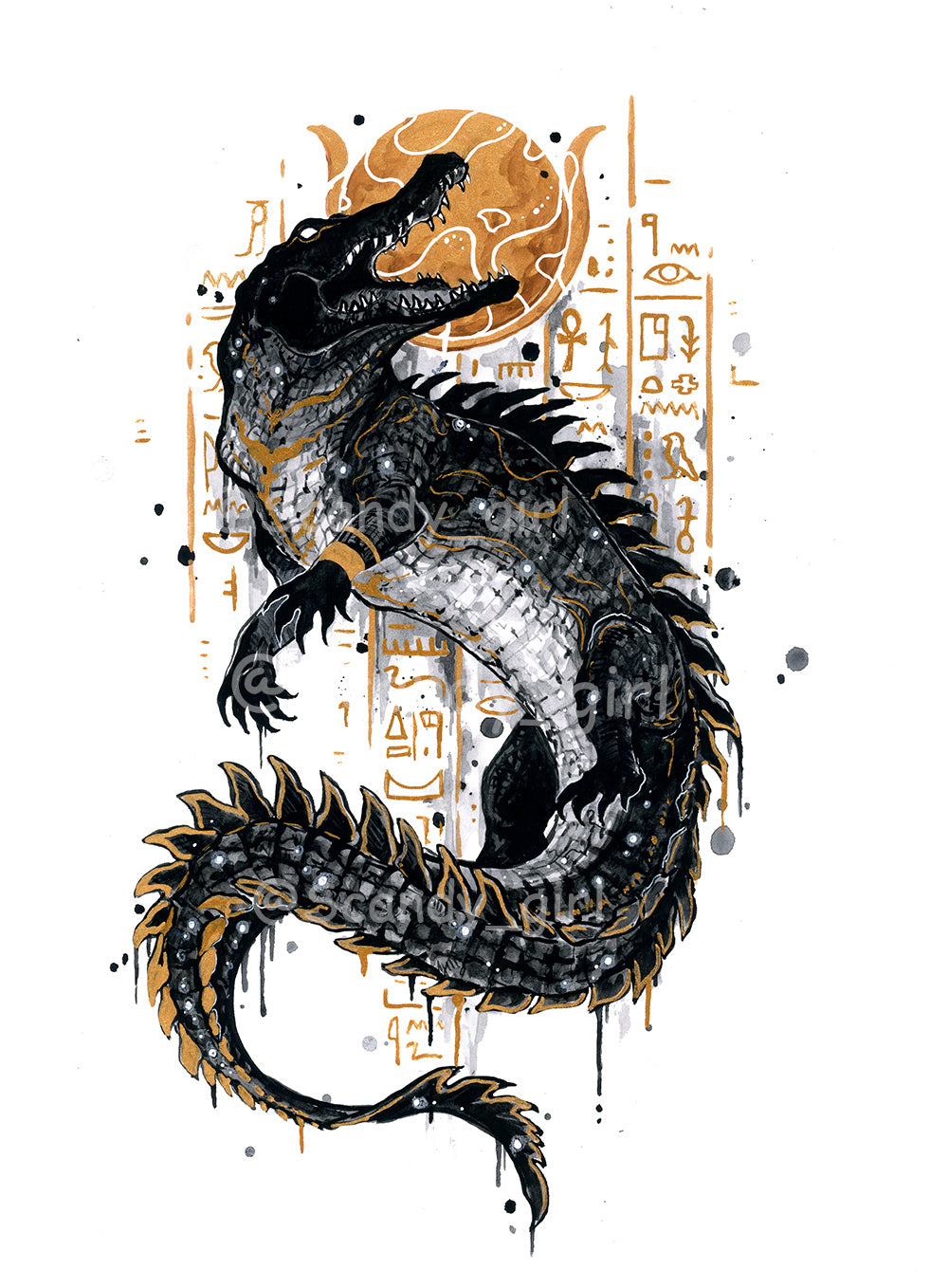 Mythtober Sobek Print