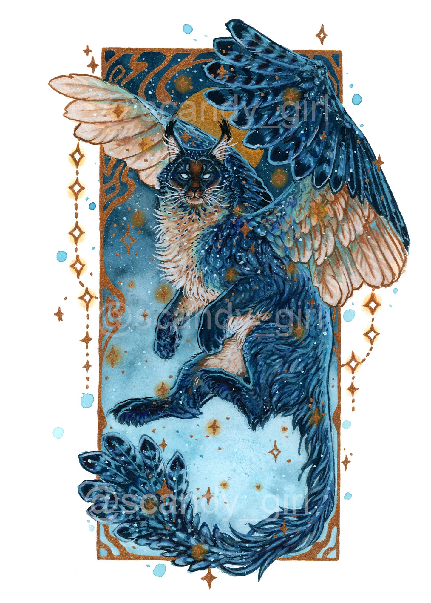 Mainecoon Barn Owl PRINT