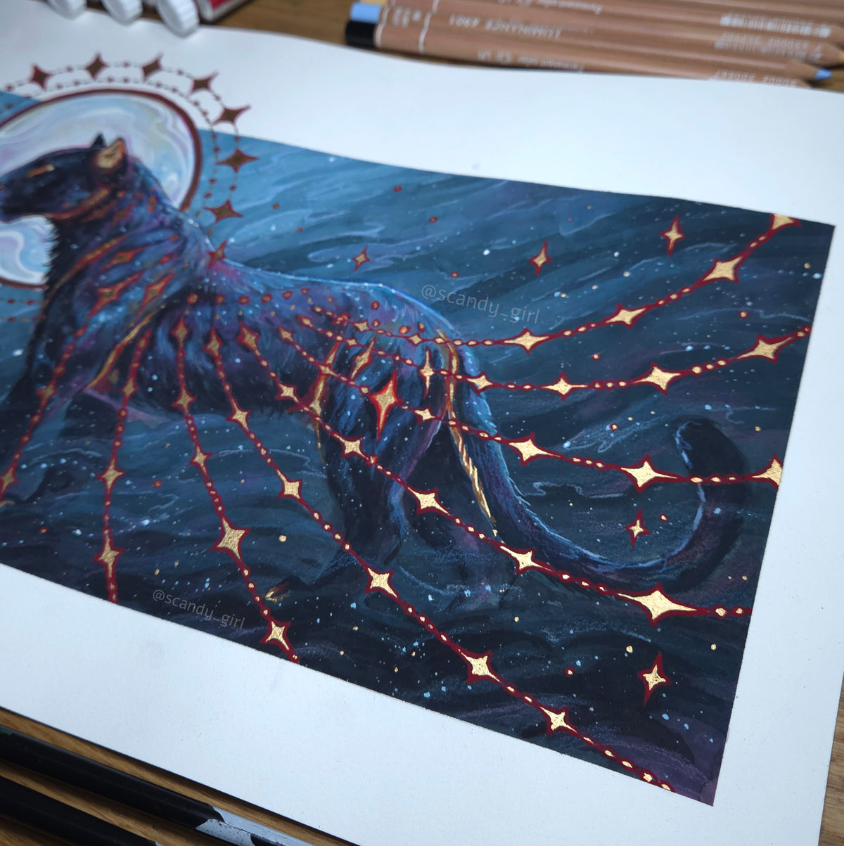 Tezcatlipoca - Original Painting