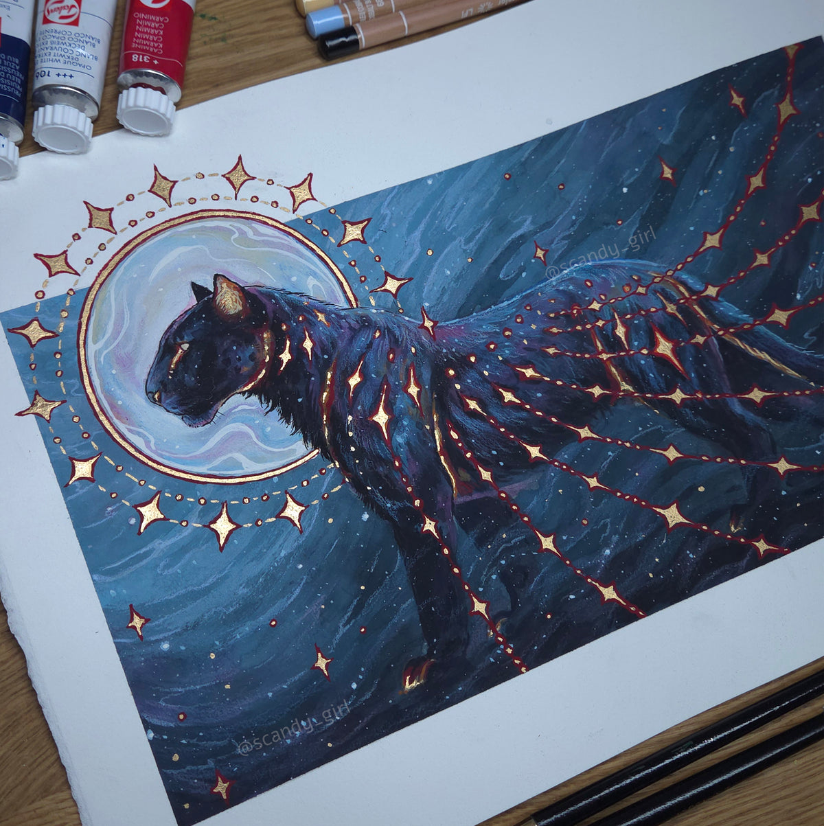 Tezcatlipoca - Original Painting