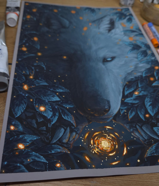 "In the Shadows" Original painting