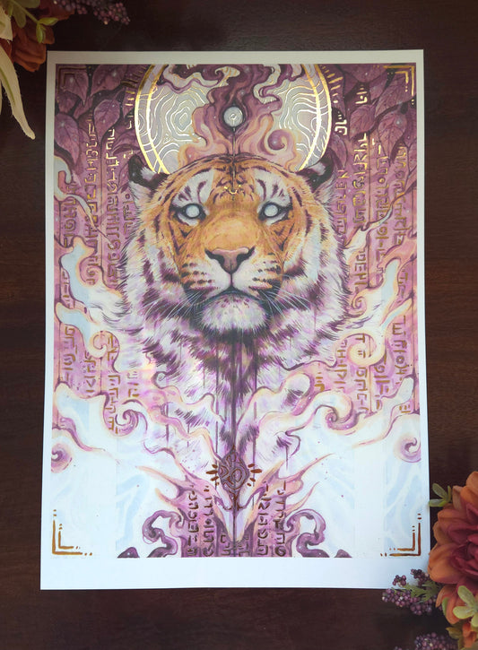 Cursed Gold Foild print