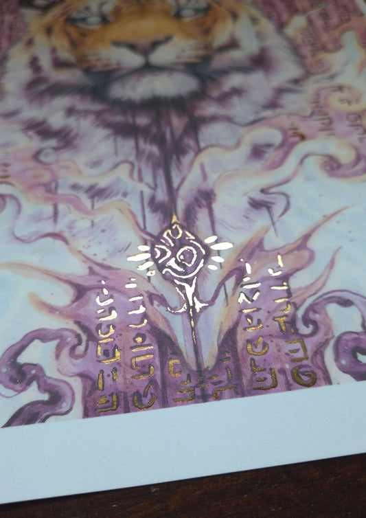 Cursed Gold Foild print