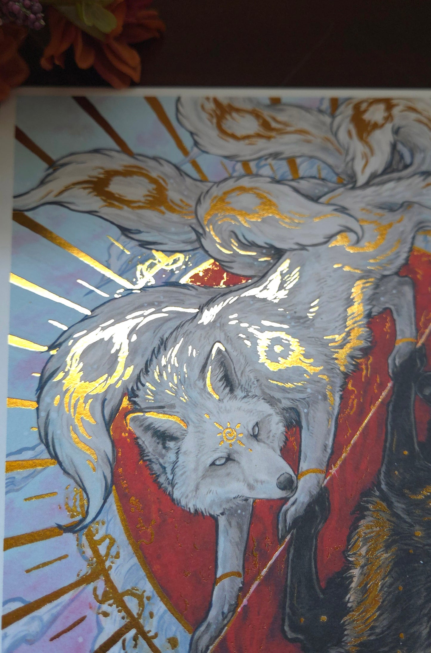 Ginko and Kinko Gold Foild print