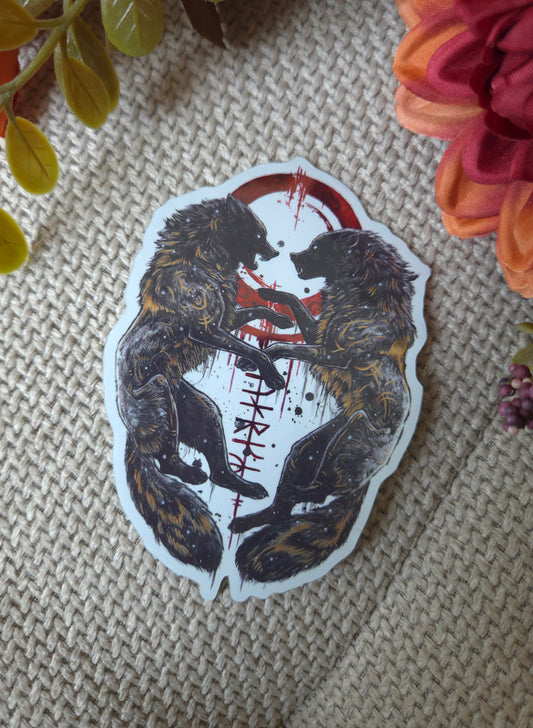 Geri and Freki Sticker