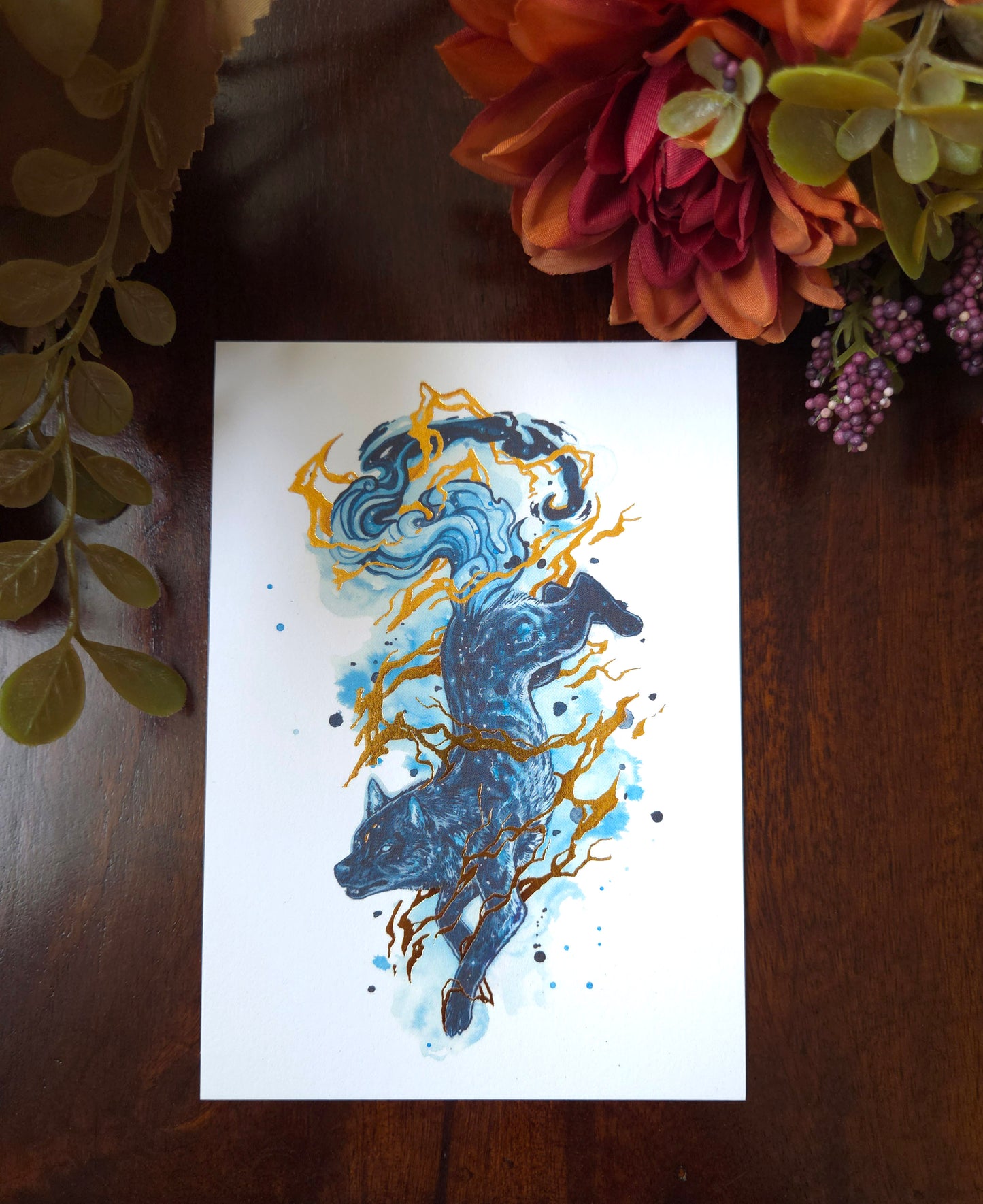 Raiju A6 Gold foil print
