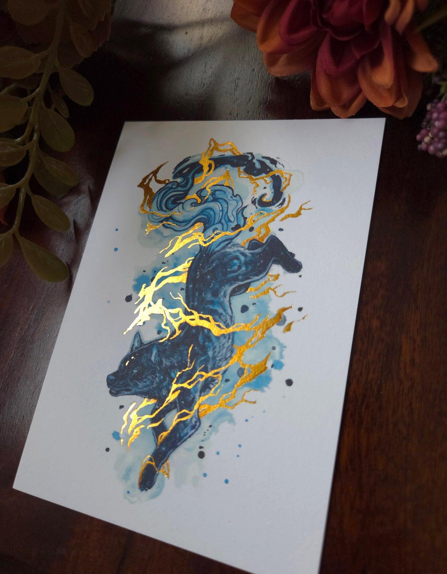 Raiju A6 Gold foil print
