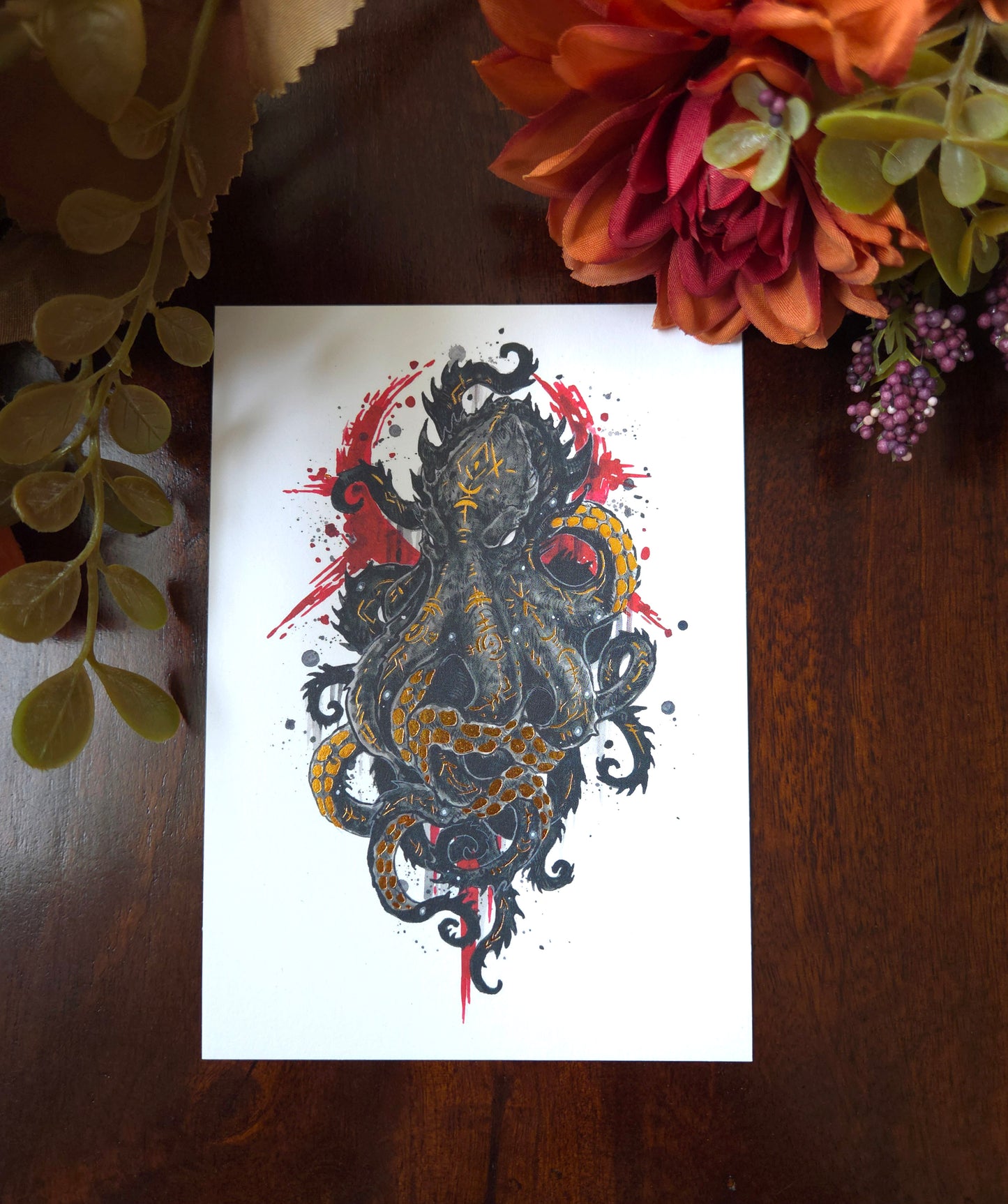 Kraken A6 Gold foil print