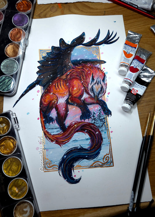 Bearded Vulture Griffin ORIGINAL