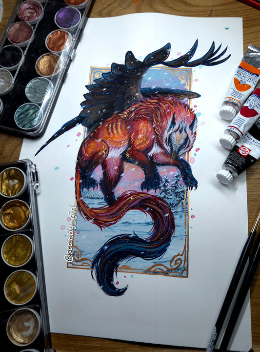 Bearded Vulture Griffin ORIGINAL