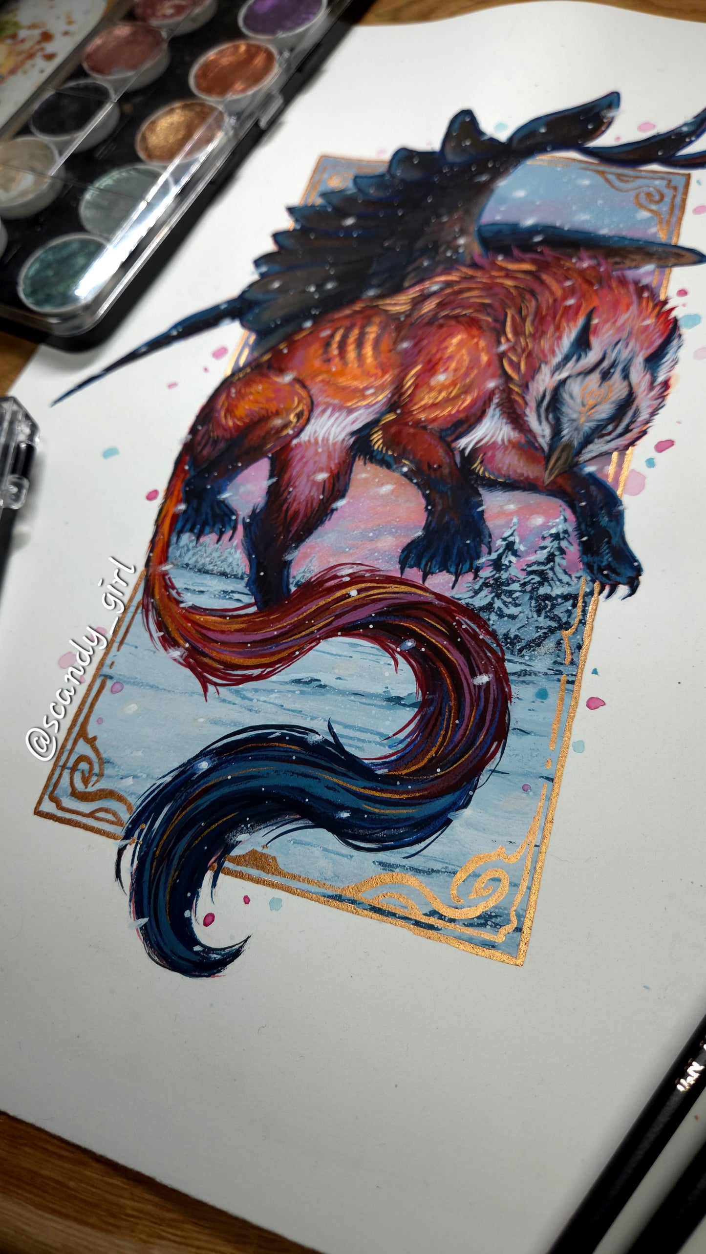 Bearded Vulture Griffin ORIGINAL