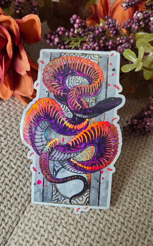 Snake Bones Sticker