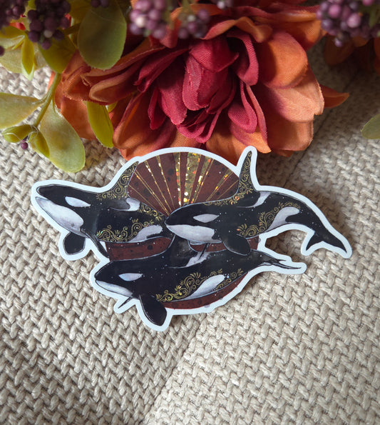 Orcas Sticker