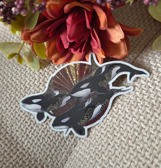 Orcas Sticker