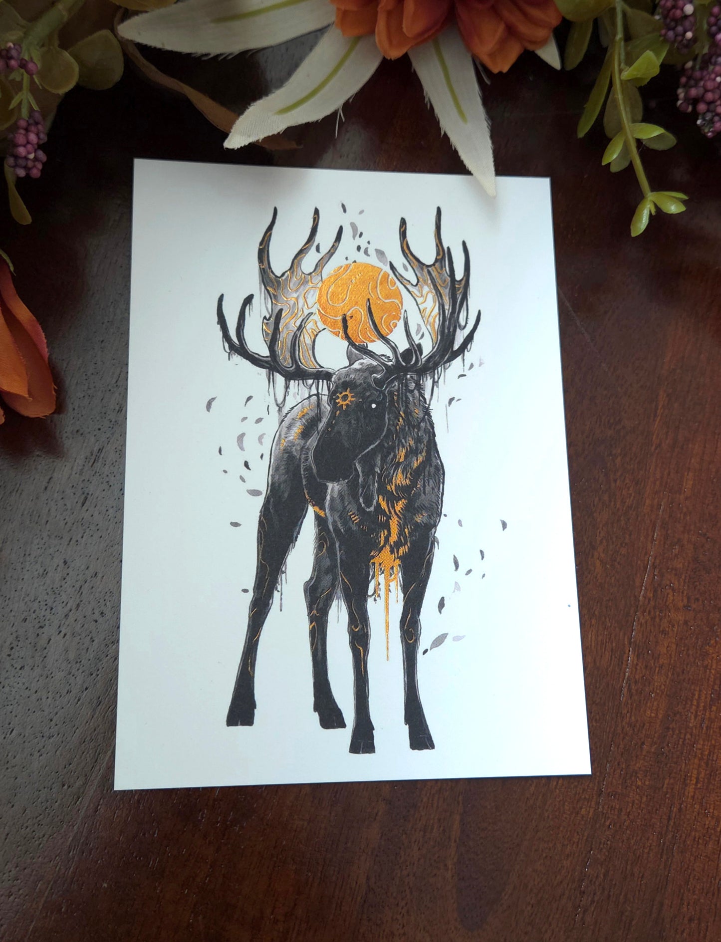 Sun Moose A6 Gold foil print