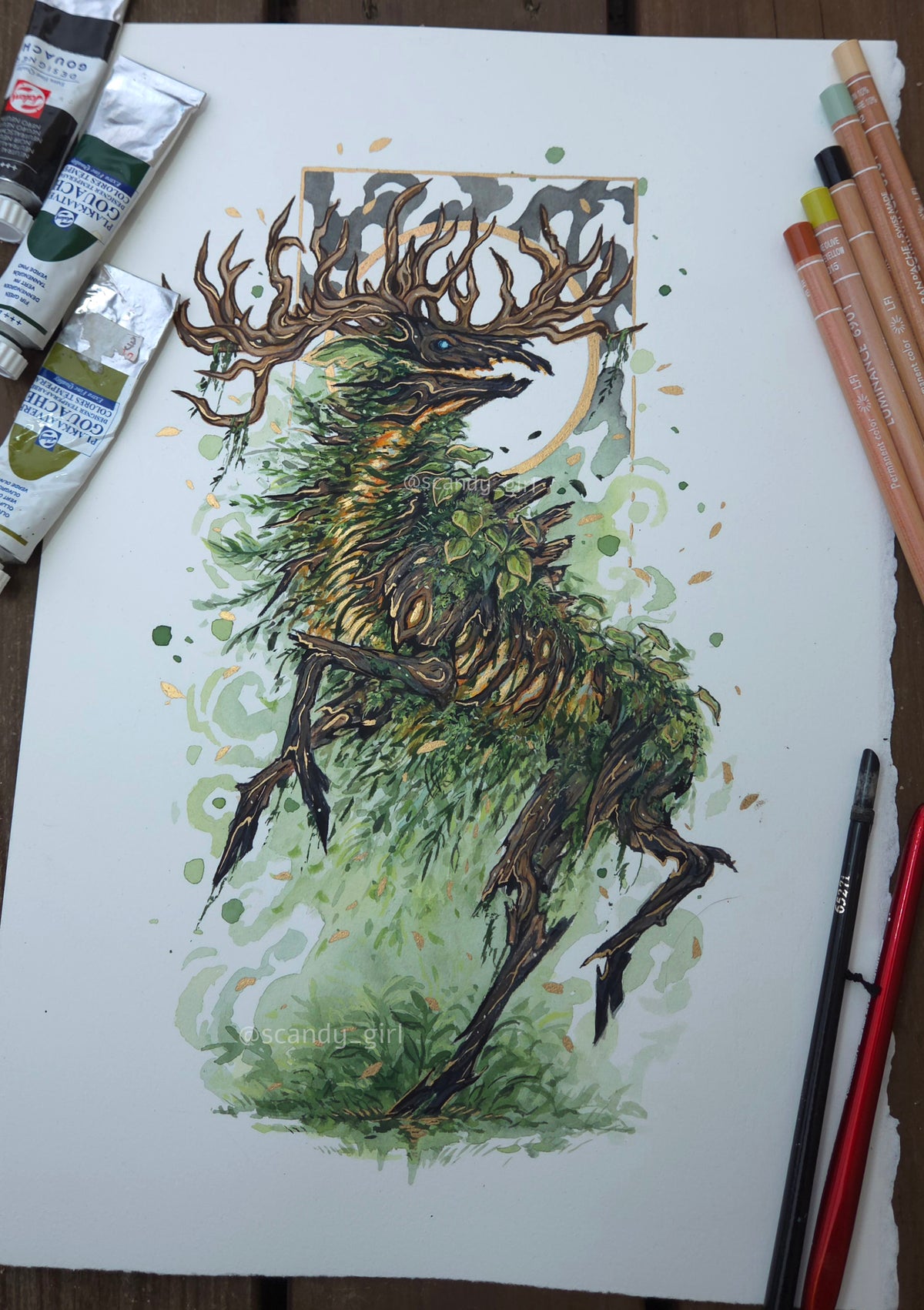 Hiisi's Moose - Original Painting