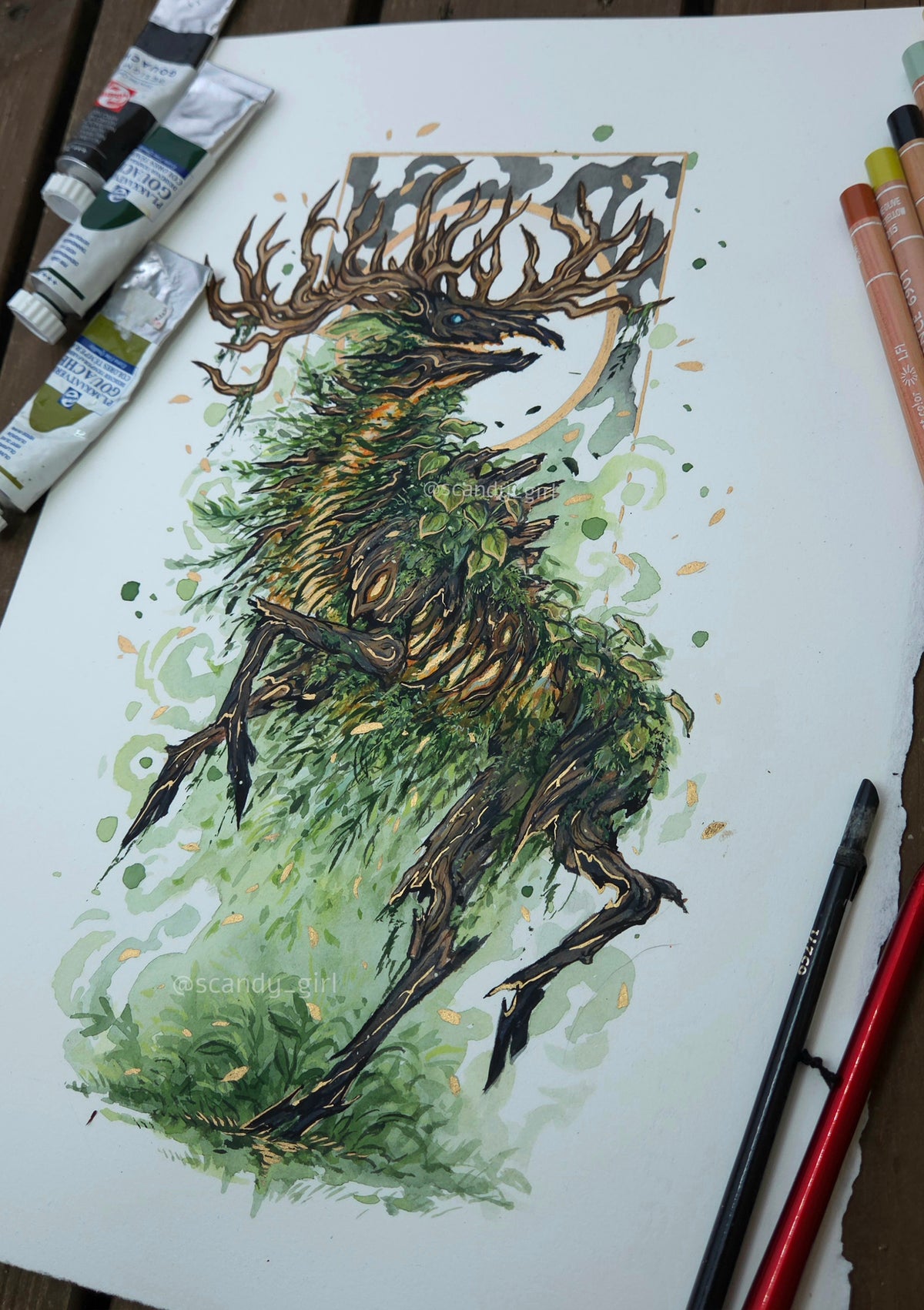 Hiisi's Moose - Original Painting