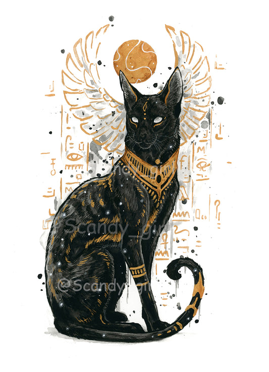 Mythtober Bastet Print
