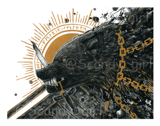 Mythtober Fenrir Print