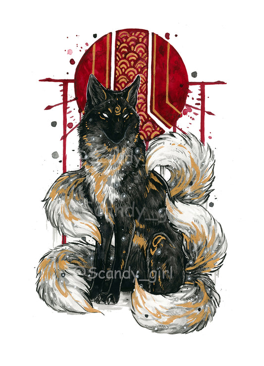 Mythtober Kitsune Print