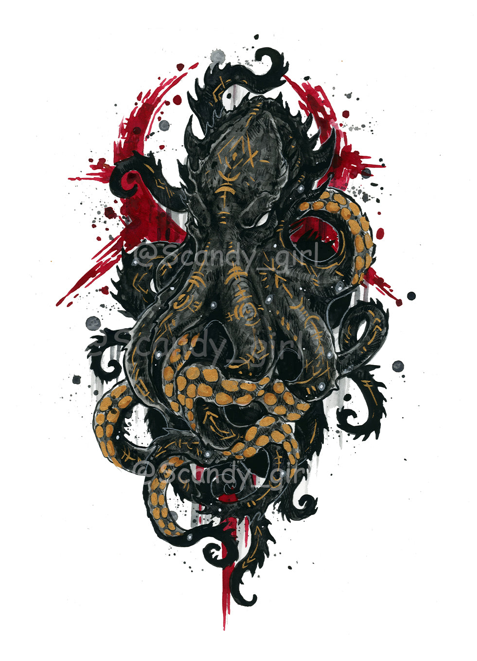 Mythtober Kraken Print